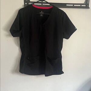 Med Couture Black Scrub Top